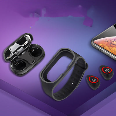 Smart bracelet earphone combo