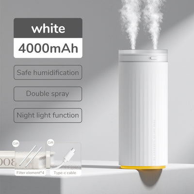 Small Humidifiers 500ml Desk Humidifier Night Light Function Quiet Operation Electric Aroma Diffuser Air Car Humidifier