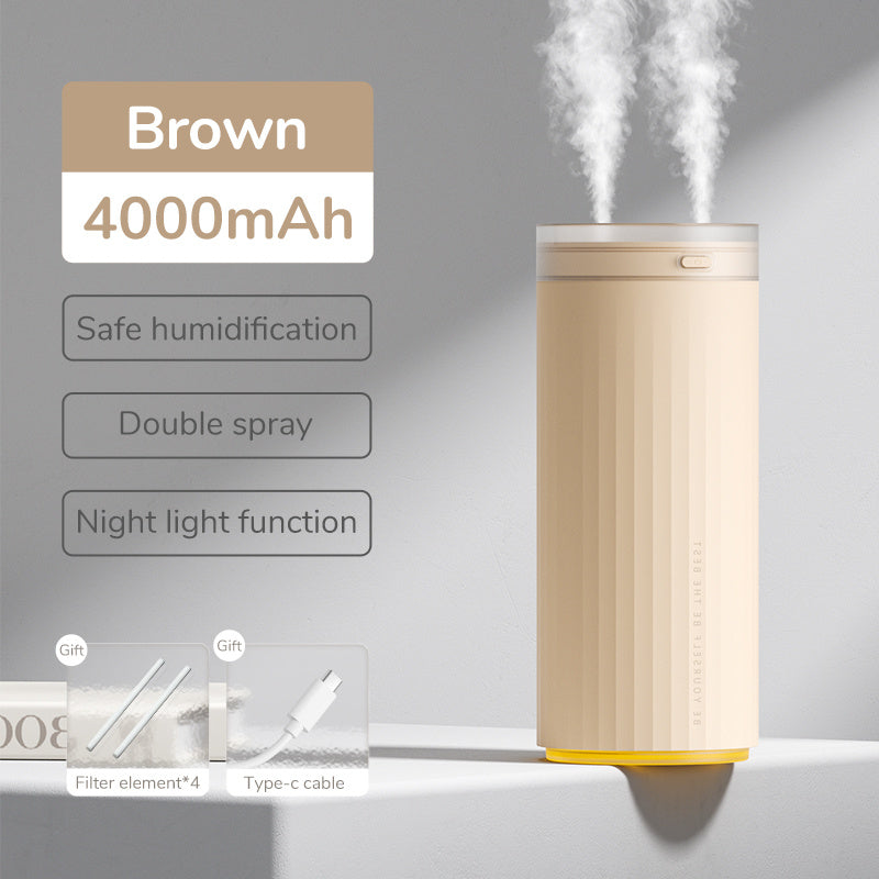 Small Humidifiers 500ml Desk Humidifier Night Light Function Quiet Operation Electric Aroma Diffuser Air Car Humidifier